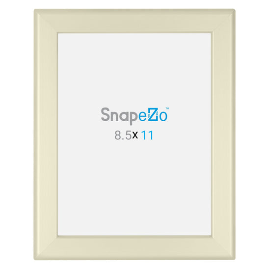 Cream certificate SnapeZo® snap frame poster size 8.5X11 - 1.25 inch profile