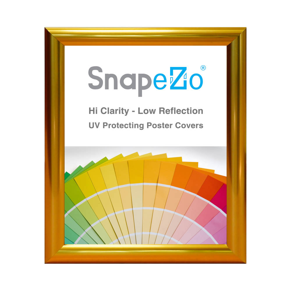 A4 Gold Effect Document Frame 1 Inch Snapezo®