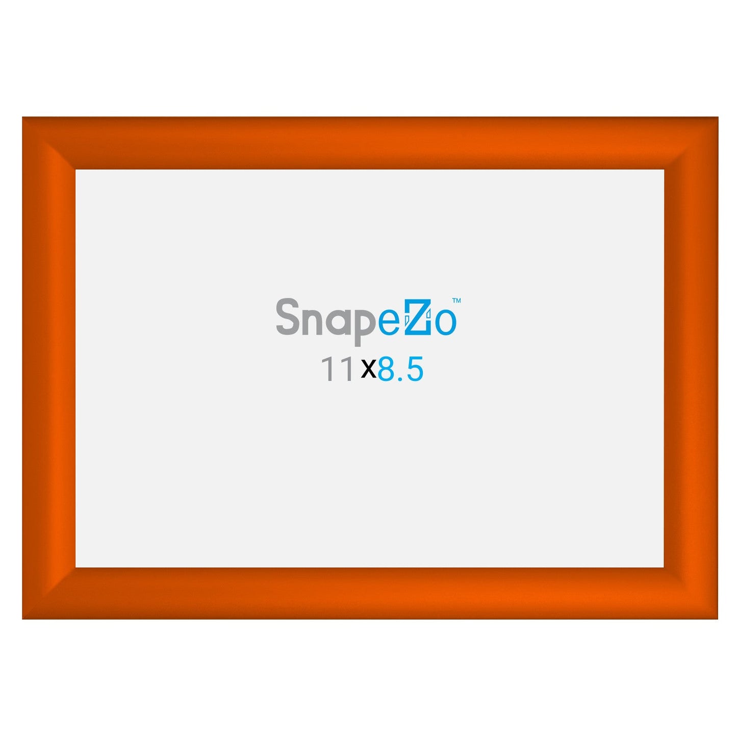 8.5x11 Orange SnapeZo® Snap Frame - 1.2" Profile