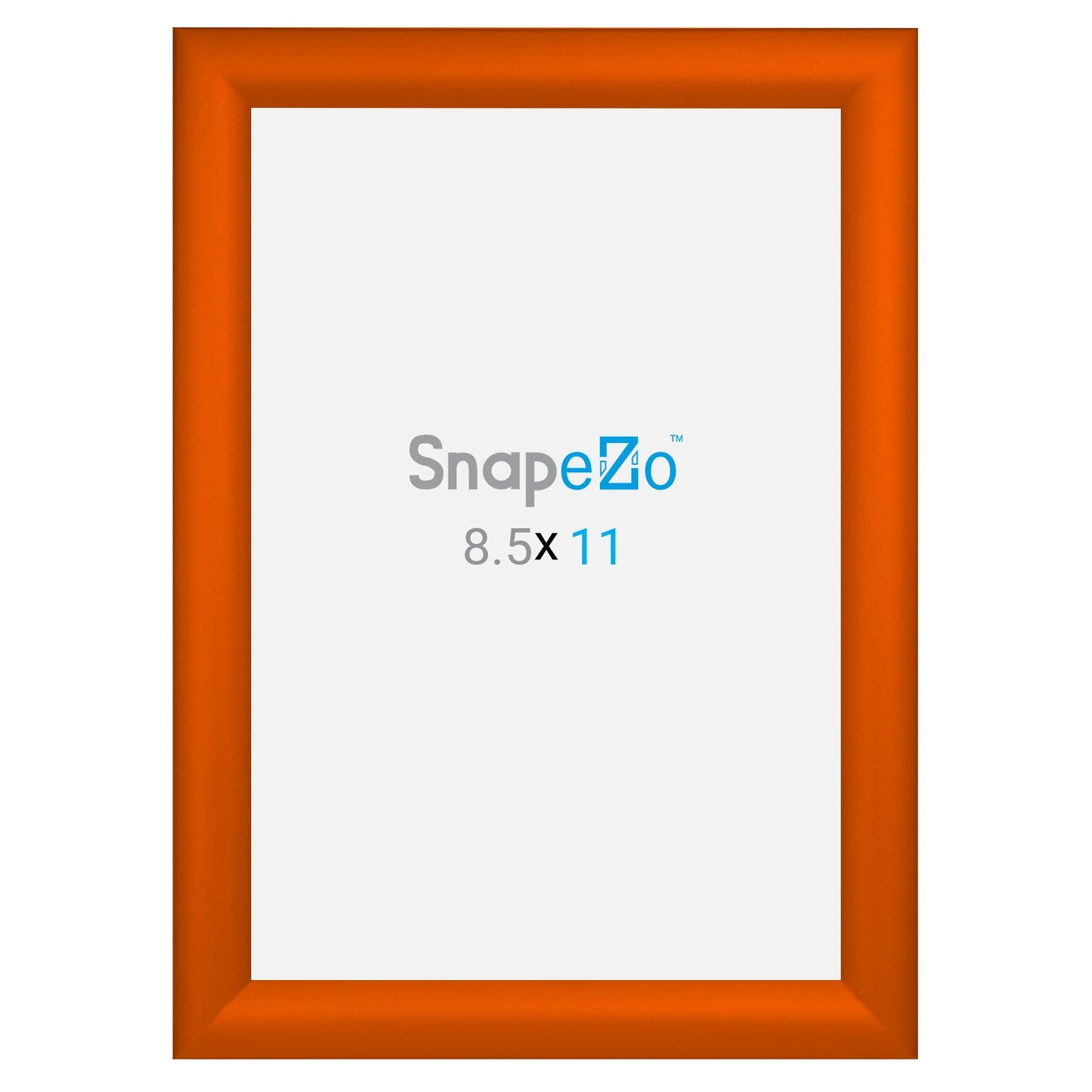 8.5x11 Orange SnapeZo® Snap Frame - 1.2" Profile