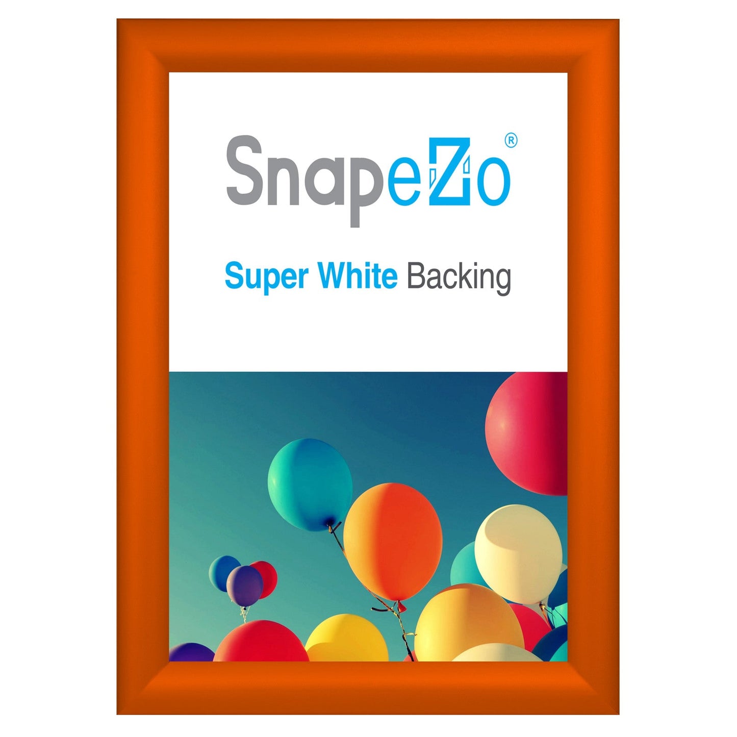 8.5x11 Orange SnapeZo® Snap Frame - 1.2" Profile