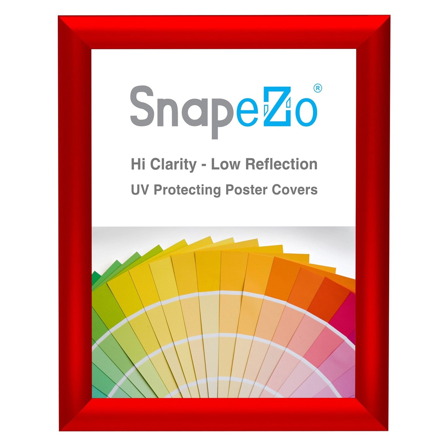 Load image into Gallery viewer, 8.5x11 Red SnapeZo® Snap Frame - 1&amp;quot; Profile

