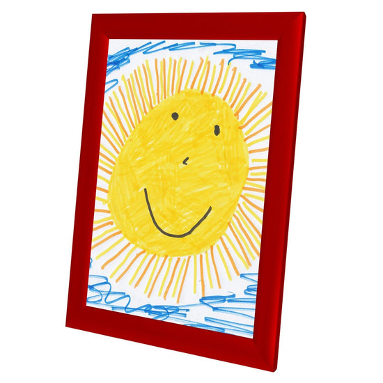 Load image into Gallery viewer, Red Kids&amp;#39; Arts SnapeZo® snap frame poster size 8.5X11 - 1 inch profile
