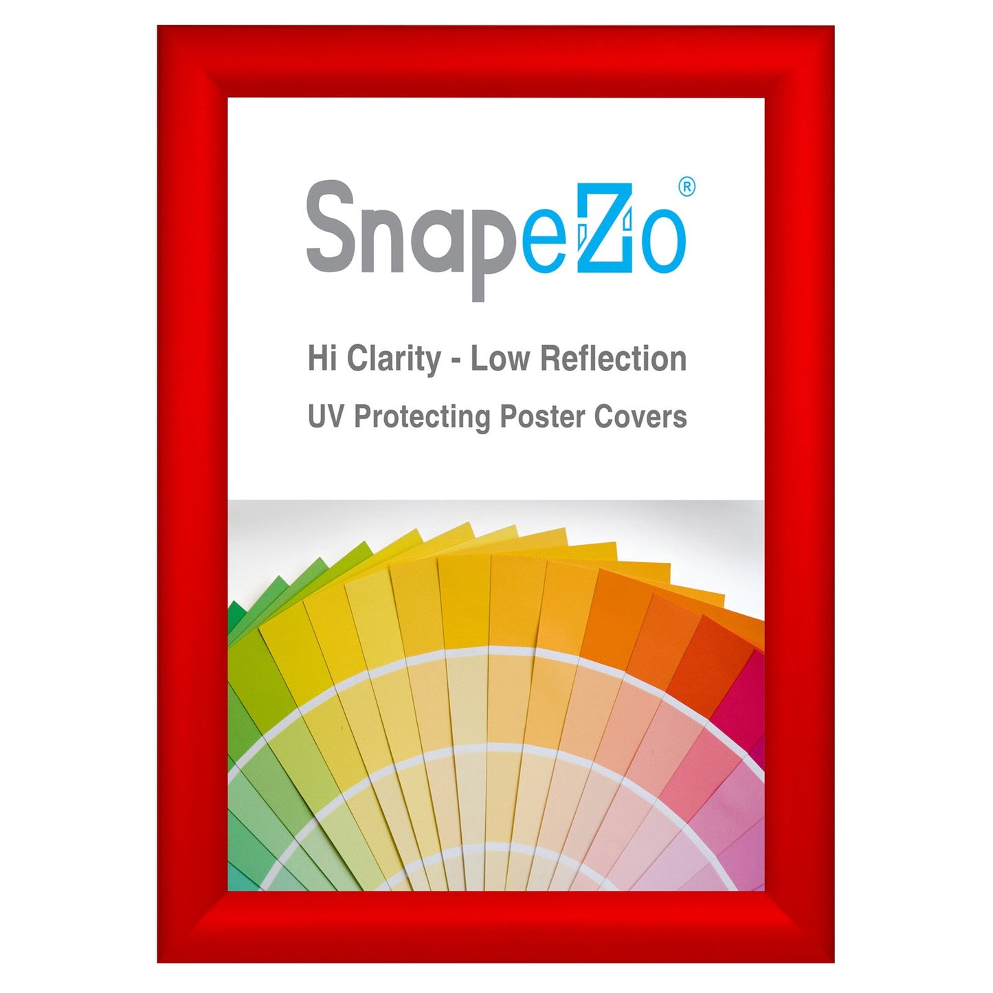 Load image into Gallery viewer, 8.5x11 Red SnapeZo® Snap Frame - 1.2&amp;quot; Profile
