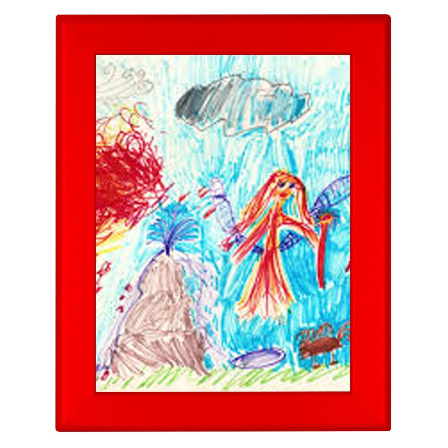 Red Kids' Arts SnapeZo® snap frame poster size 8.5X11 - 1.25 inch profile