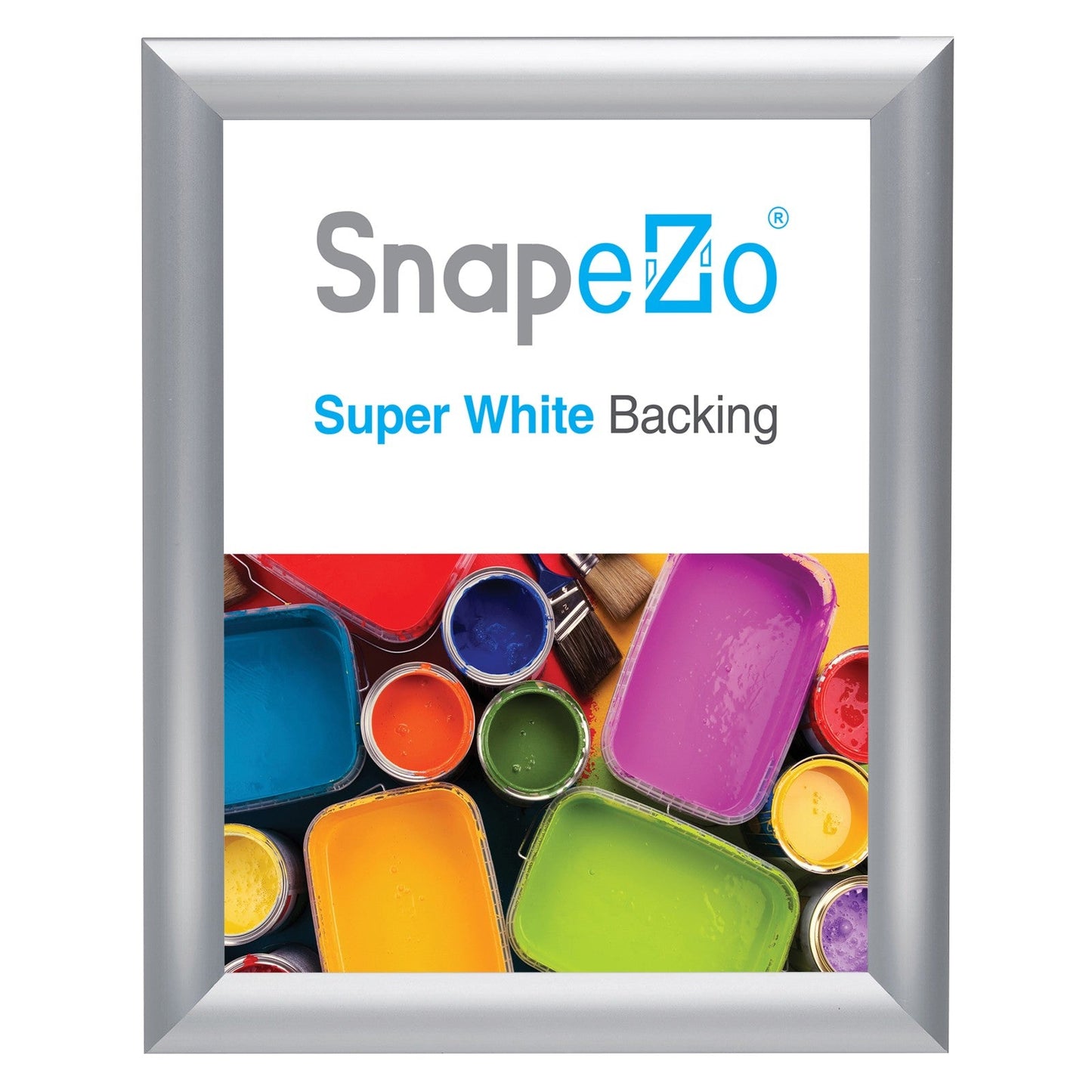 Load image into Gallery viewer, 8.5x11 Silver SnapeZo® Snap Frame - 1&amp;quot; Profile
