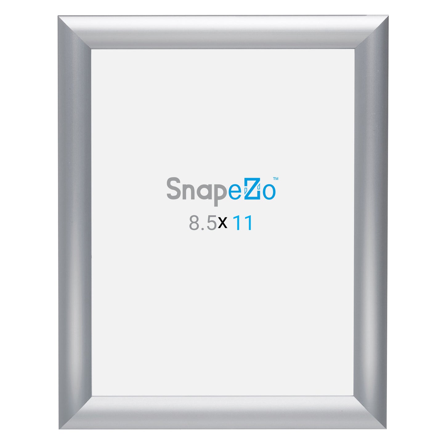 Twin-Pack of Snapezo® Silver 8.5x11 Certificate Frame - 1" Profile