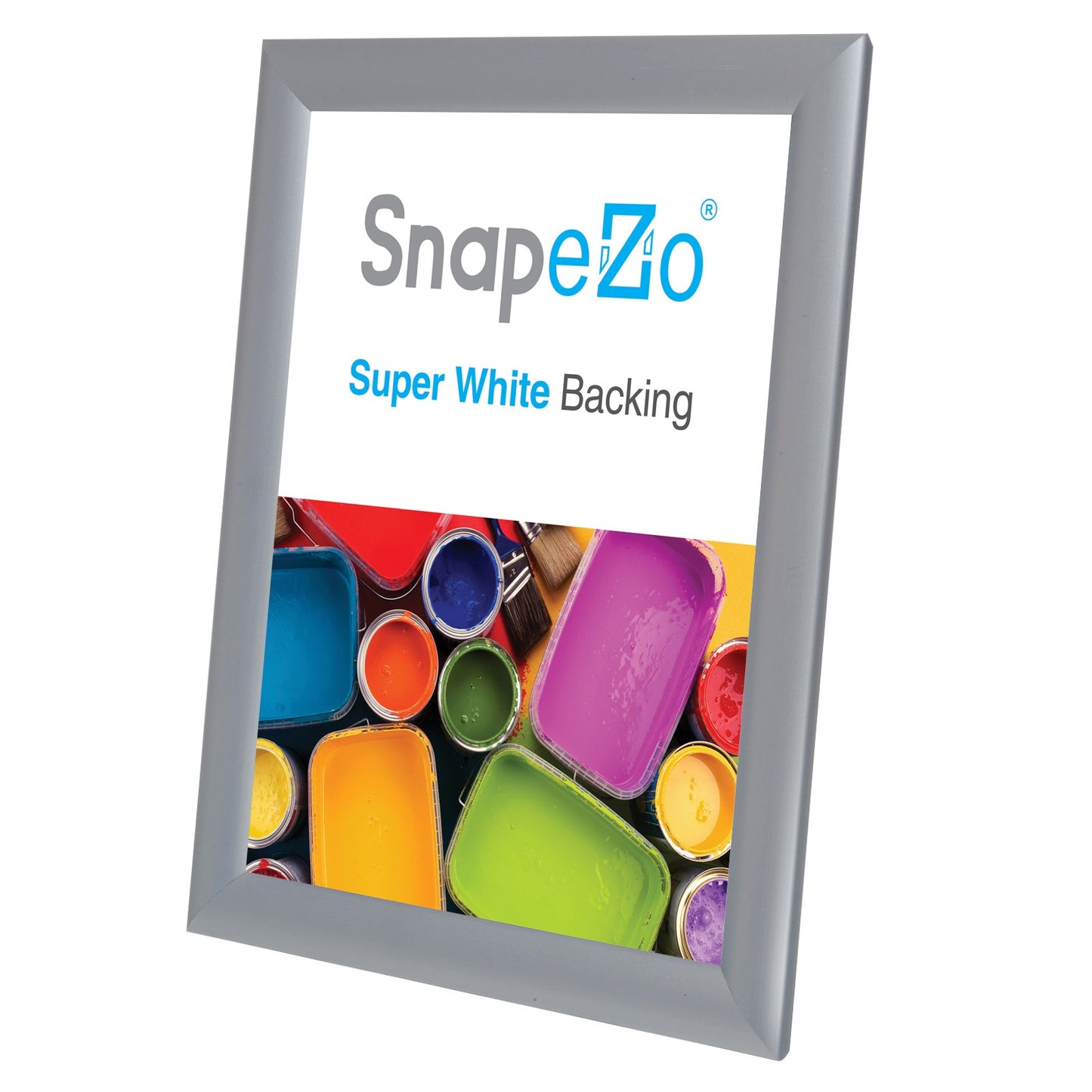 Twin-Pack of Snapezo® Silver 8.5x11 Certificate Frame - 1" Profile