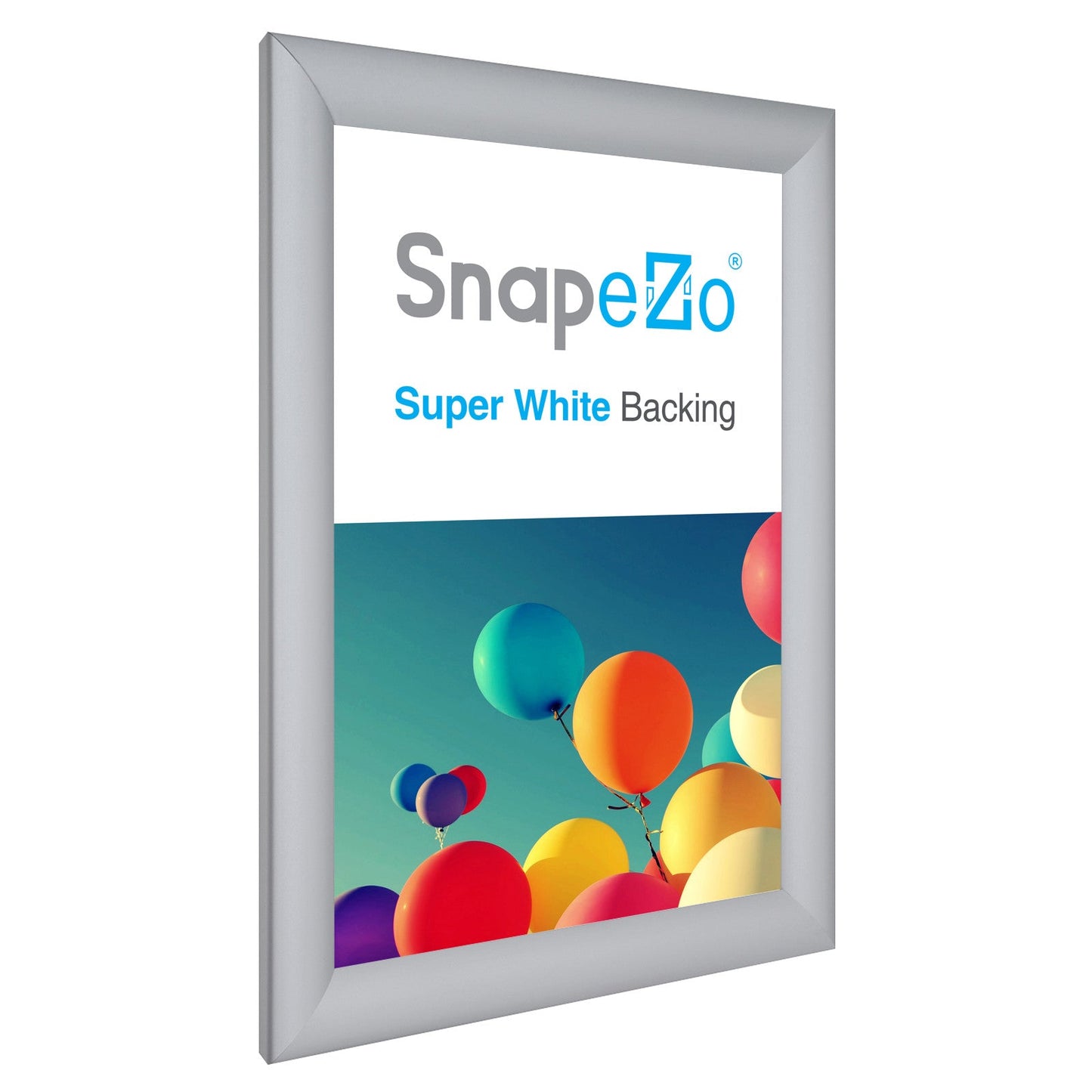 Load image into Gallery viewer, 10x15 Silver SnapeZo® Snap Frame - 1.2&amp;quot; Profile
