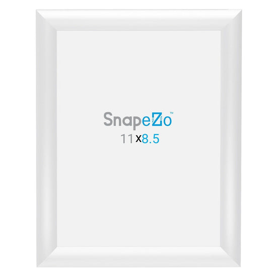 8.5x11 White SnapeZo® Snap Frame - 1 Inch Profile