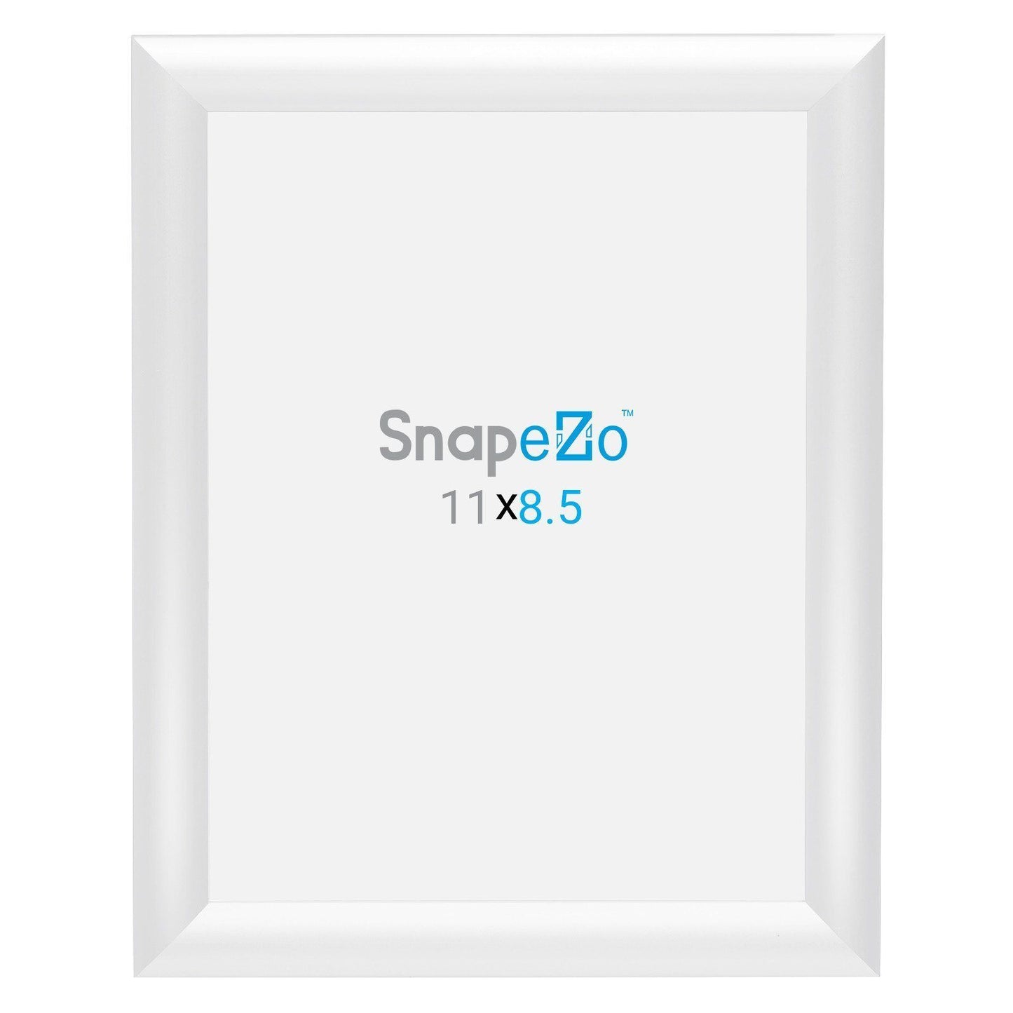 8.5x11 White SnapeZo® Snap Frame - 1 Inch Profile