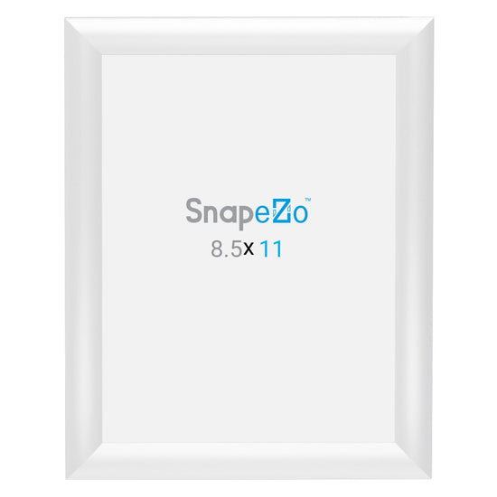 8.5x11 White SnapeZo® Snap Frame - 1" Profile