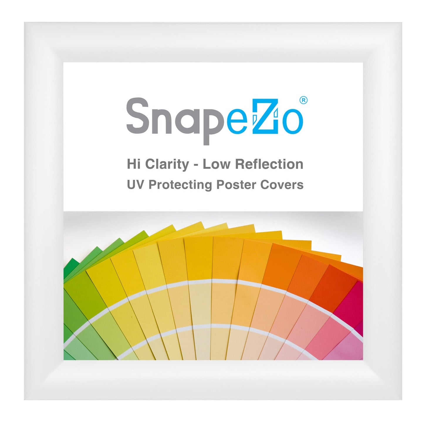 Load image into Gallery viewer, 12x12 White SnapeZo® Snap Frame - 1.2&amp;quot; Profile
