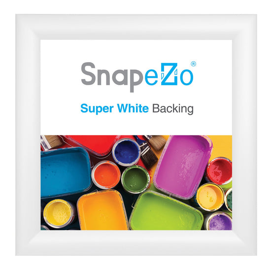 Load image into Gallery viewer, 10x10 White SnapeZo® Snap Frame - 1.2&amp;quot; Profile
