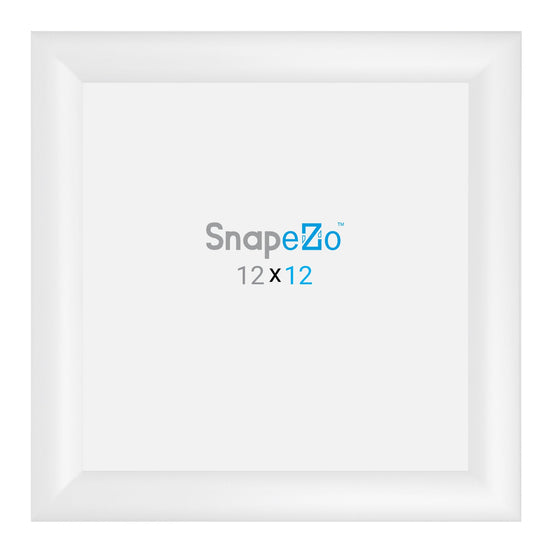 Load image into Gallery viewer, 12x12 White SnapeZo® Snap Frame - 1.2&amp;quot; Profile
