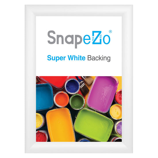 A4 White SnapeZo® Snap Frame - 1.2" Profile