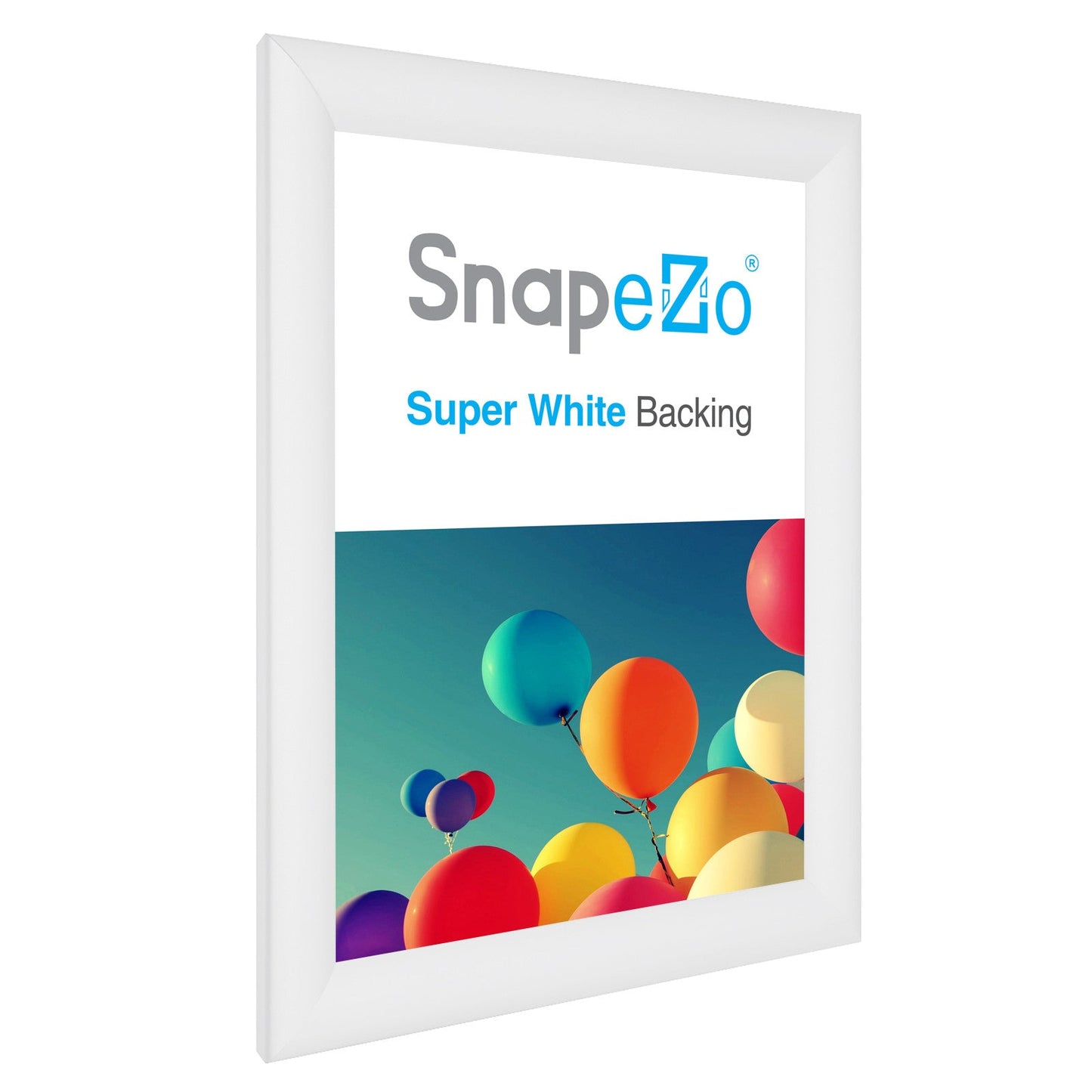 Load image into Gallery viewer, 11x15 White SnapeZo® Snap Frame - 1.2&amp;quot; Profile
