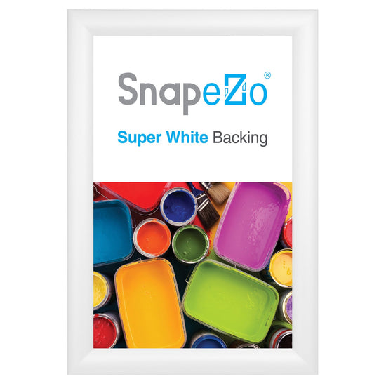 11x16 White SnapeZo® Snap Frame - 1.2" Profile