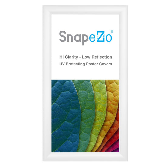 Load image into Gallery viewer, 7x14 White SnapeZo® Snap Frame - 1.2&amp;quot; Profile
