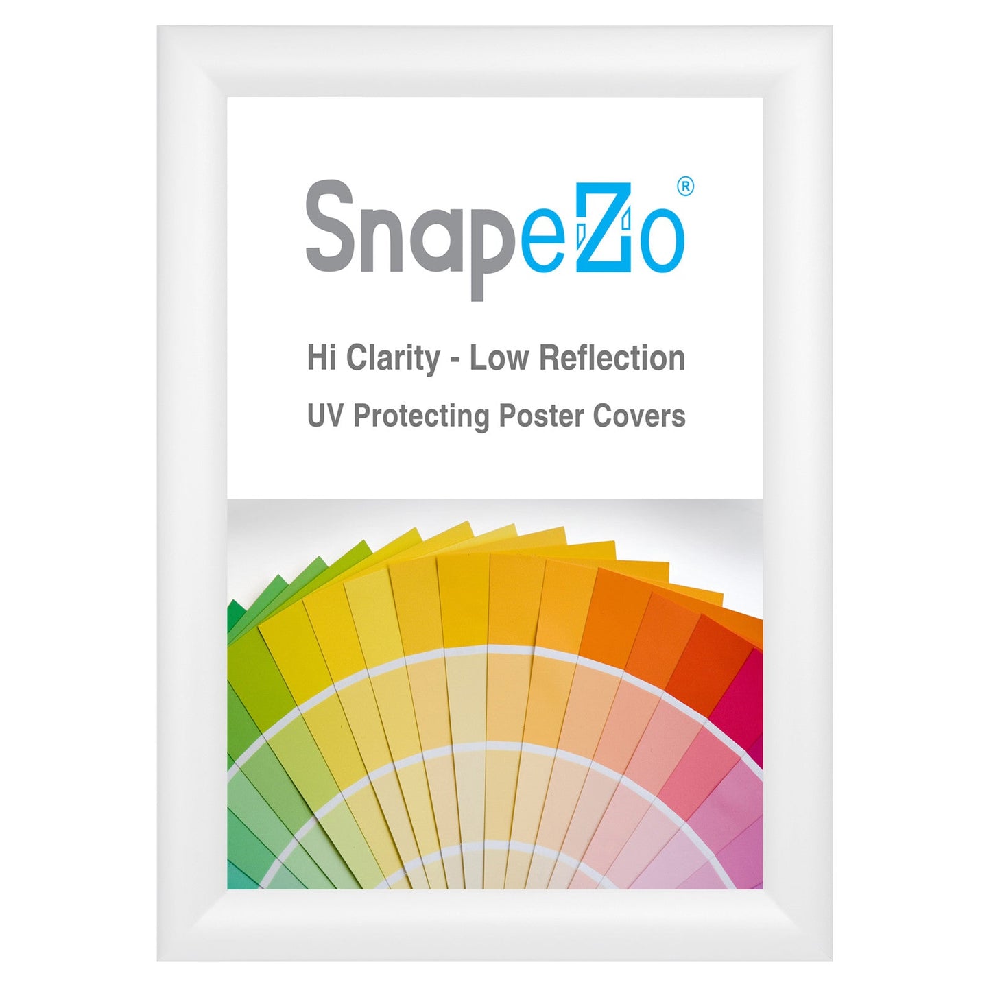 8.5x11 White SnapeZo® Snap Frame - 1.2" Profile