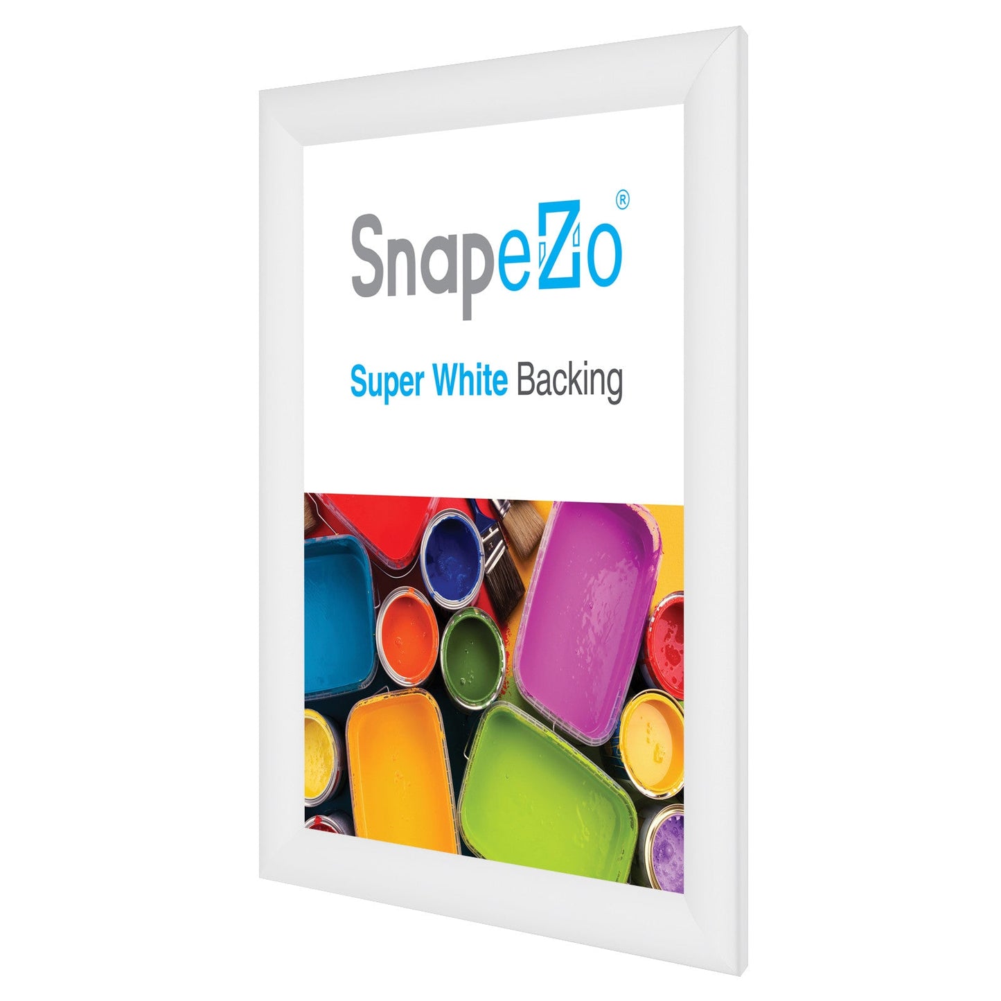 Load image into Gallery viewer, 8.5x11 White SnapeZo® Snap Frame - 1.2&amp;quot; Profile

