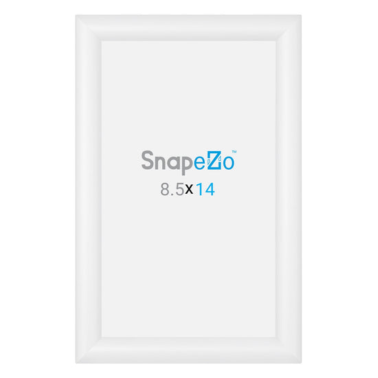 8.5x14 White SnapeZo® Snap Frame - 1.2" Profile
