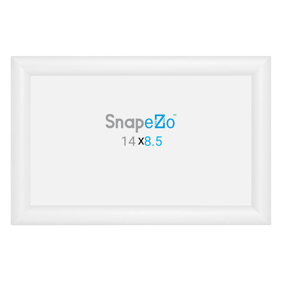 8.5x14 White SnapeZo® Snap Frame - 1.2" Profile