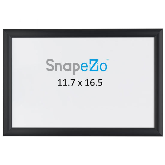 A3 Brushed Black SnapeZo® Snap Frame - 1 Inch Profile