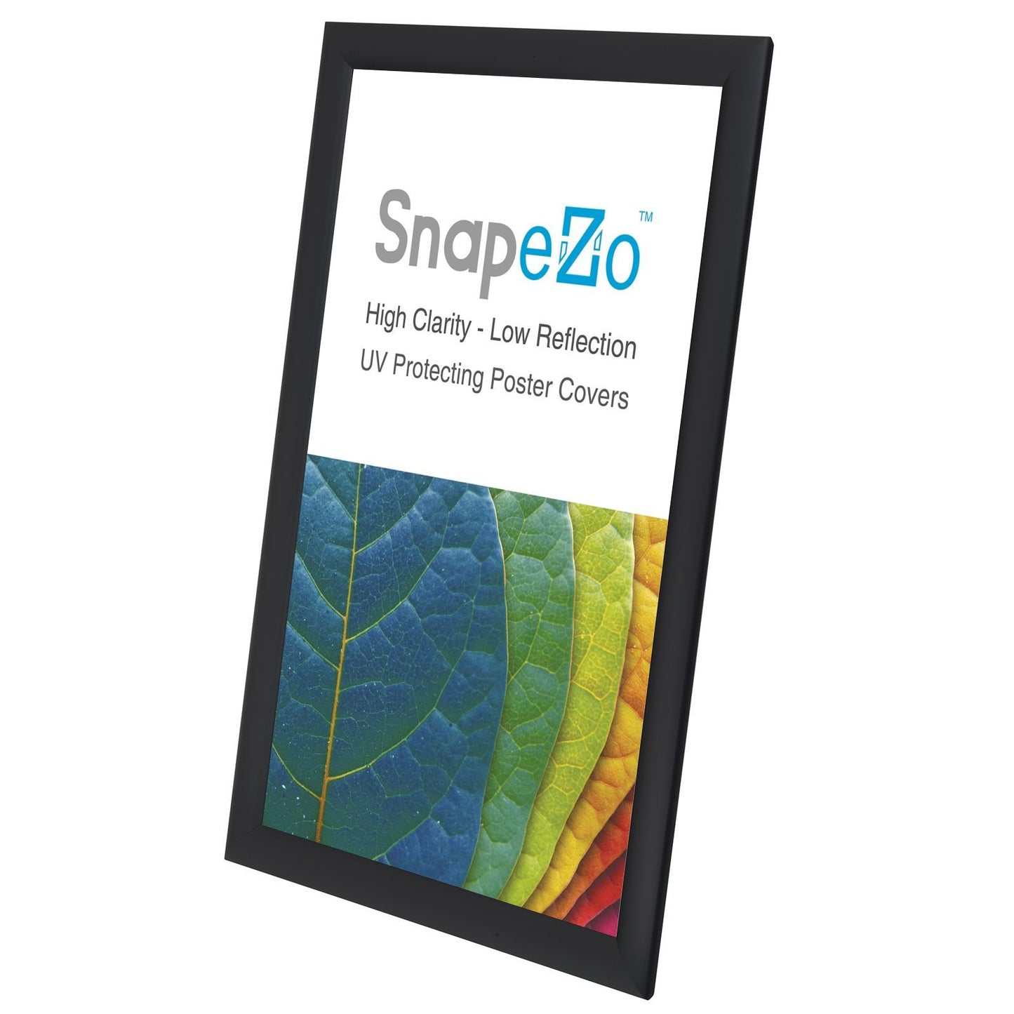 A3 Brushed Black SnapeZo® Snap Frame - 1 Inch Profile