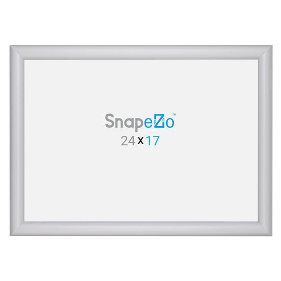 17x24 Silver SnapeZo® Snap Frame - 1" Profile