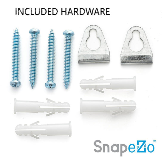 Silver SnapeZo® Snap Frame 28x41 - 1.7 Inch Profile