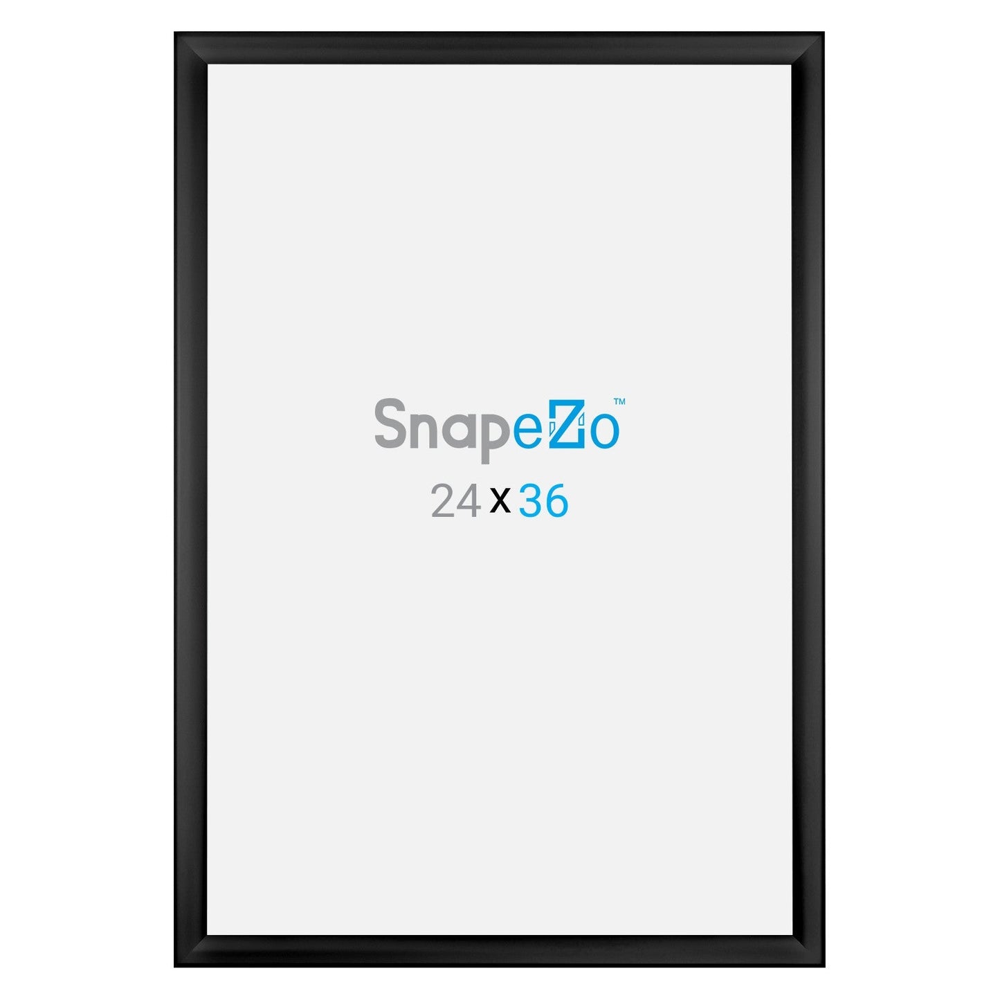 Load image into Gallery viewer, 24x36 Black SnapeZo® GLOW LED Poster Frame 1.38&amp;quot; Profile Width
