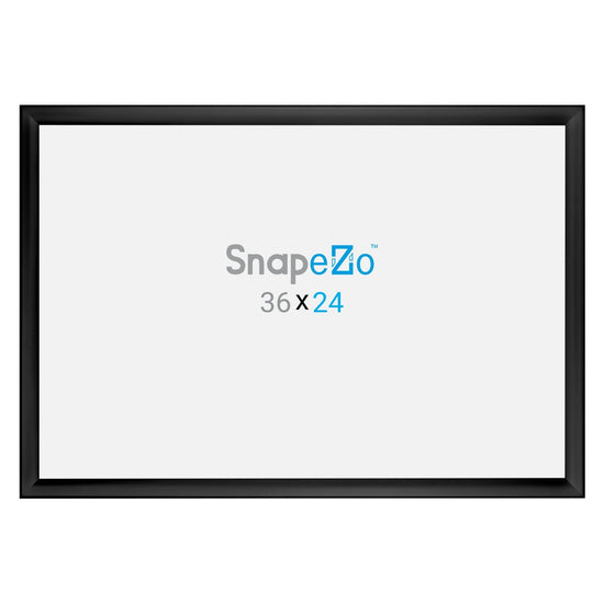 Load image into Gallery viewer, 24x36 Black SnapeZo® GLOW LED Poster Frame 1.38&amp;quot; Profile Width
